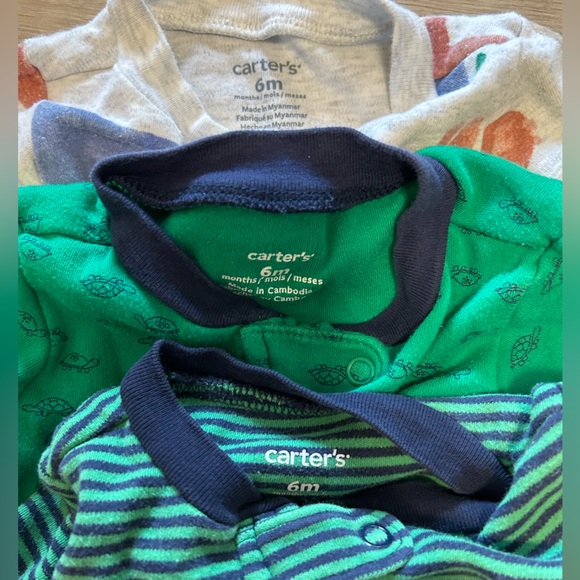 Bundle/Lot of 11 3-6 month Onesie Footie PJs - Carter’s and Cloud Island - Picture 5 of 11